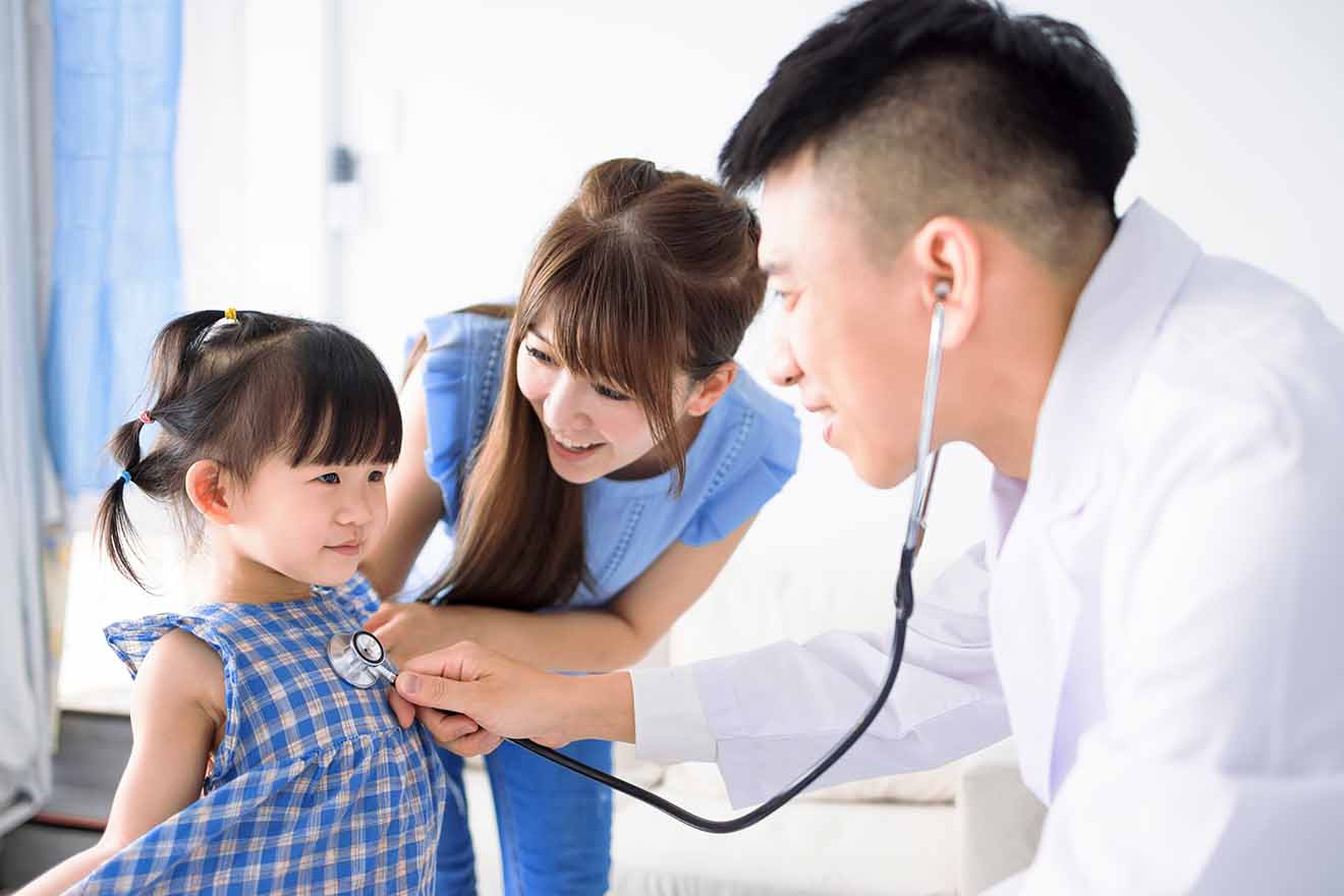 Doctor at family & paediatric clinic