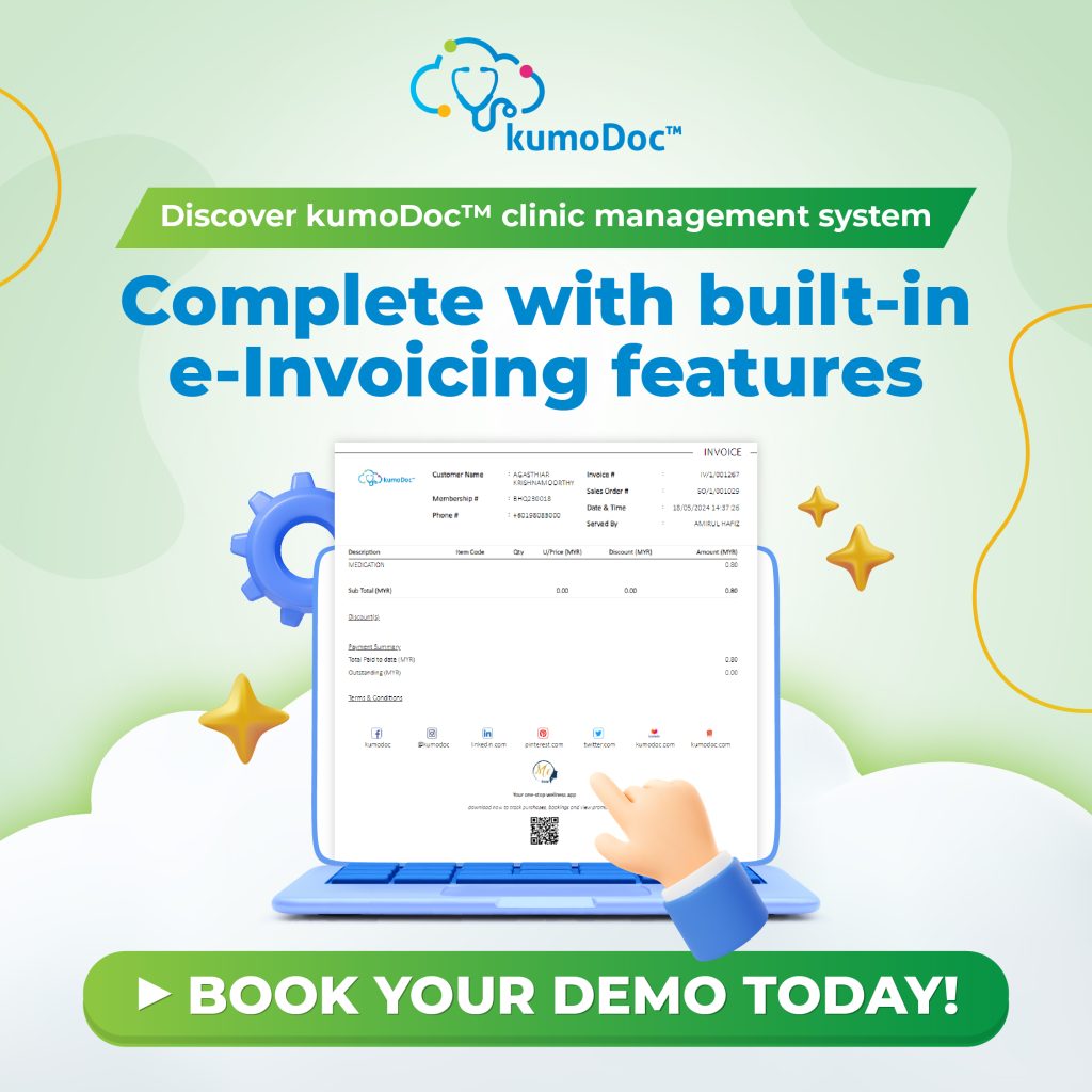 kumoDoc™ built-in medical e-Invoice tools